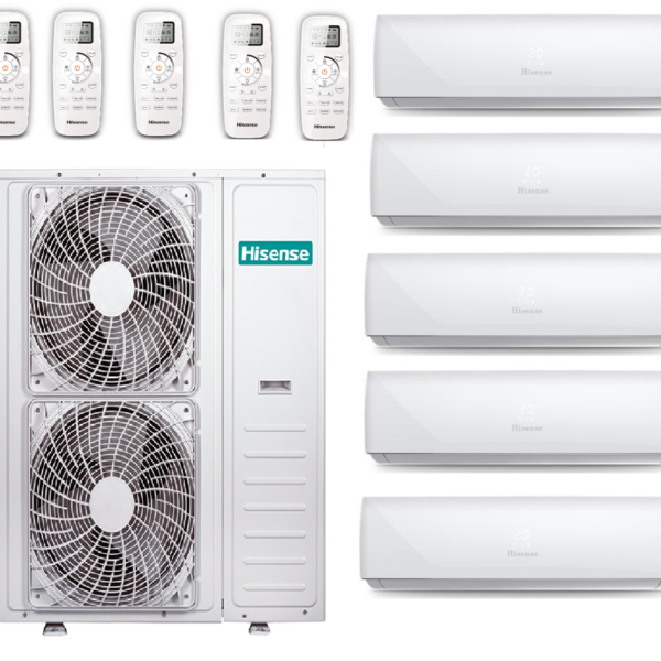 Мульти-сплит-система Hisense AMW-60U6SP+F15E(E) + 5 внутренних блока серии SMART (9+9+9+9+9)