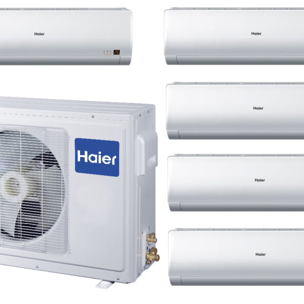 Мульти-сплит-система Haier 5U34HS1ERA + 5 внутренних блоков серии N2 (20+20+20+20+20)