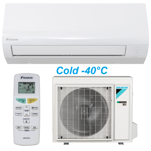 Кондиционер Daikin настенный сплит-система серии Sensira DC-Inverter FTXF20D/RXF20D (зимний комплект -40)