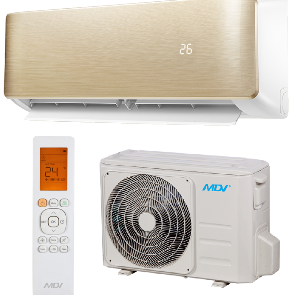 Кондиционер MDV настенный сплит-система серии AURORA DESIGN Gold MDSA-09HRN8/MDOA-09HN8
