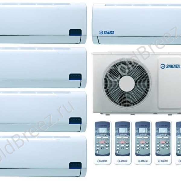 Мульти-сплит-система Sakata SOM-5Z120B + 5 внутренних блока типа Liberty (35 + 35 + 35 + 35 + 35)